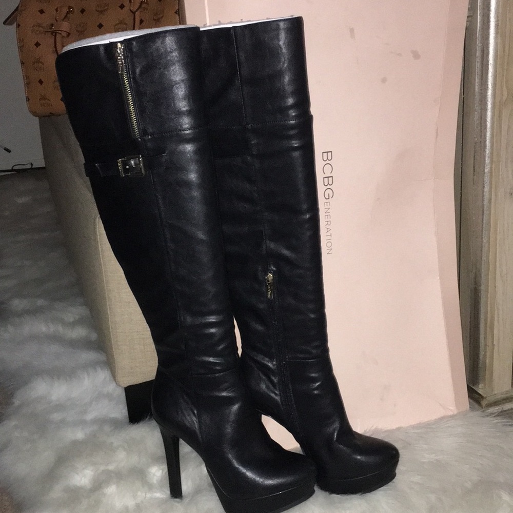 BCBG Over The Knee Platform Boot